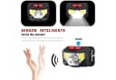 TUWENA LED Stirnlampe IPX4 Wasserdicht Kopflampe Superhell Einstellbare USB Wiederaufladbare Bild 3