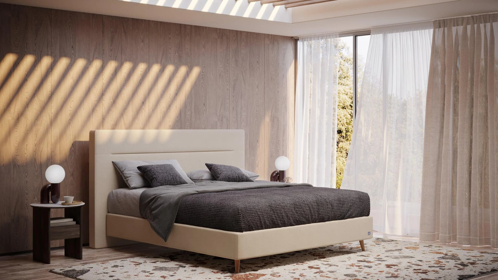 BRUNO Boxspringbett Prestige Beige 200x200cm