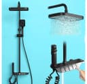 XERSEK Duschsystem Regendusche Set Matt-schwarz mit Armatur Bild 2