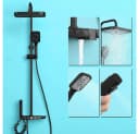 XERSEK Duschsystem Regendusche Set Matt-schwarz mit Armatur Bild 4