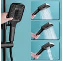 XERSEK Duschsystem Regendusche Set Matt-schwarz mit Armatur Bild 5