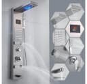XERSEK Duschsystem Duschpaneel Regendusche Edelstahl Matt Schwarz Silber Bild 1