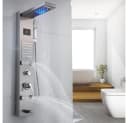 XERSEK Duschsystem Duschpaneel Regendusche Edelstahl Matt Schwarz Silber Bild 3