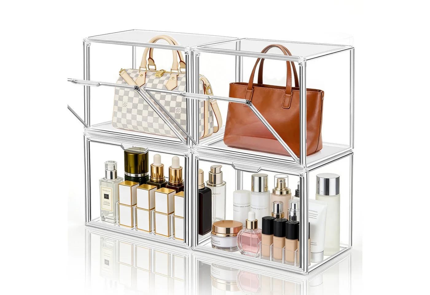 XERSEK Acryl Vitrine Transparent Displaybox Stapelbar - Bild 2