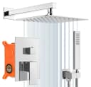 XERSEK Duschsystem Unterputz 30x30 cm Regendusche Edelstahl Messing Bild 1