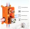 XERSEK Duschsystem Unterputz 30x30 cm Regendusche Edelstahl Messing Bild 4
