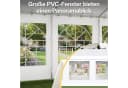HOMALL Pavillon Partyzelt Weiß Stahlrahmen Wasserdicht Bild 5