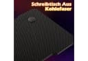 GUNJI Gamingtisch Z-Fuß Carbonfaser Schwarz mit Kopfhörerhaken Bild 5
