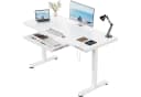 HOMALL Elektrischer Höhenverstellbarer Schreibtisch Glas mit USB Bild 2