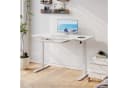 HOMALL Elektrischer Höhenverstellbarer Schreibtisch Glas mit USB Bild 3