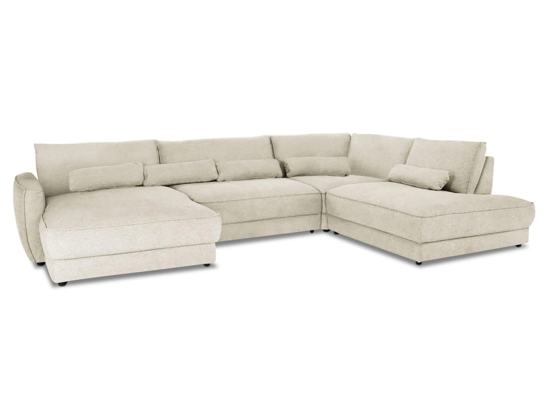 SYSTEMPOLSTER ZAARA Wohnlandschaft Beige Stoff Calido