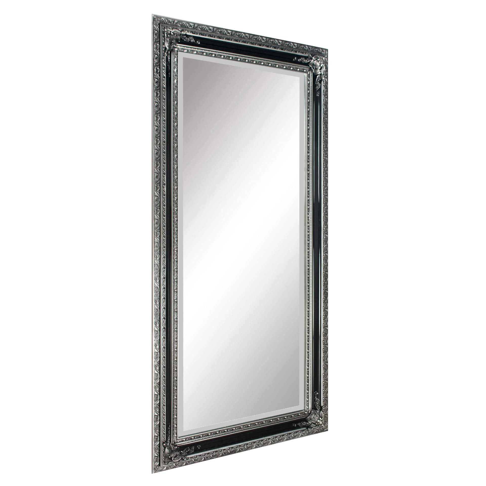 Mirrors and More Rahmenspiegel LARA Schwarz/Silber