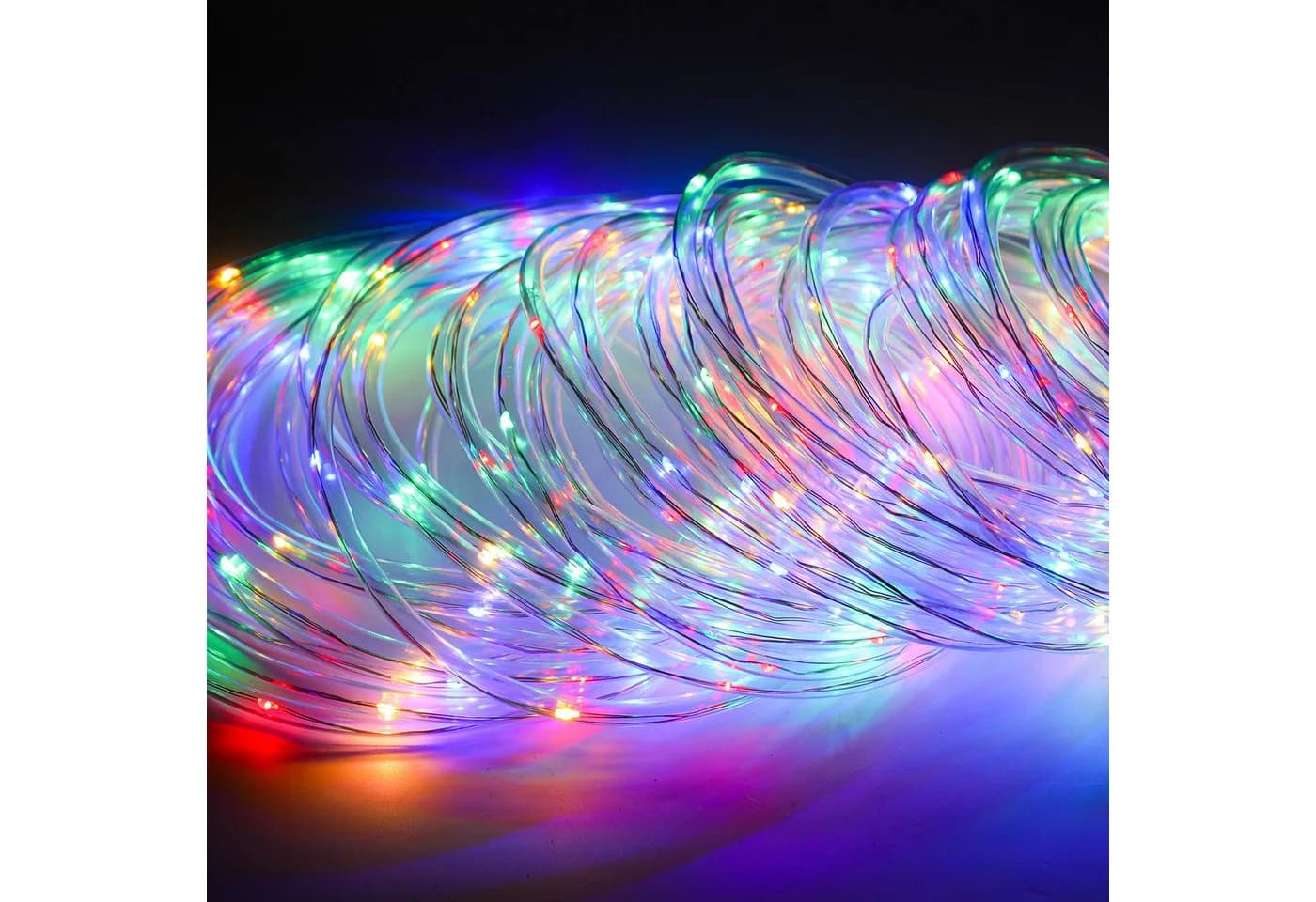 Clanmacy LED-Lichterschlauch 10m Bunt mit Timer & Fernbedienung - Bild 4