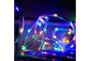 Clanmacy LED-Lichterschlauch 10m Solar Lichterkette Bunt Bild 1