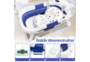 Clanmacy Faltbare Babybadewanne Blau mit Temperaturmessung und Badematte Bild 4