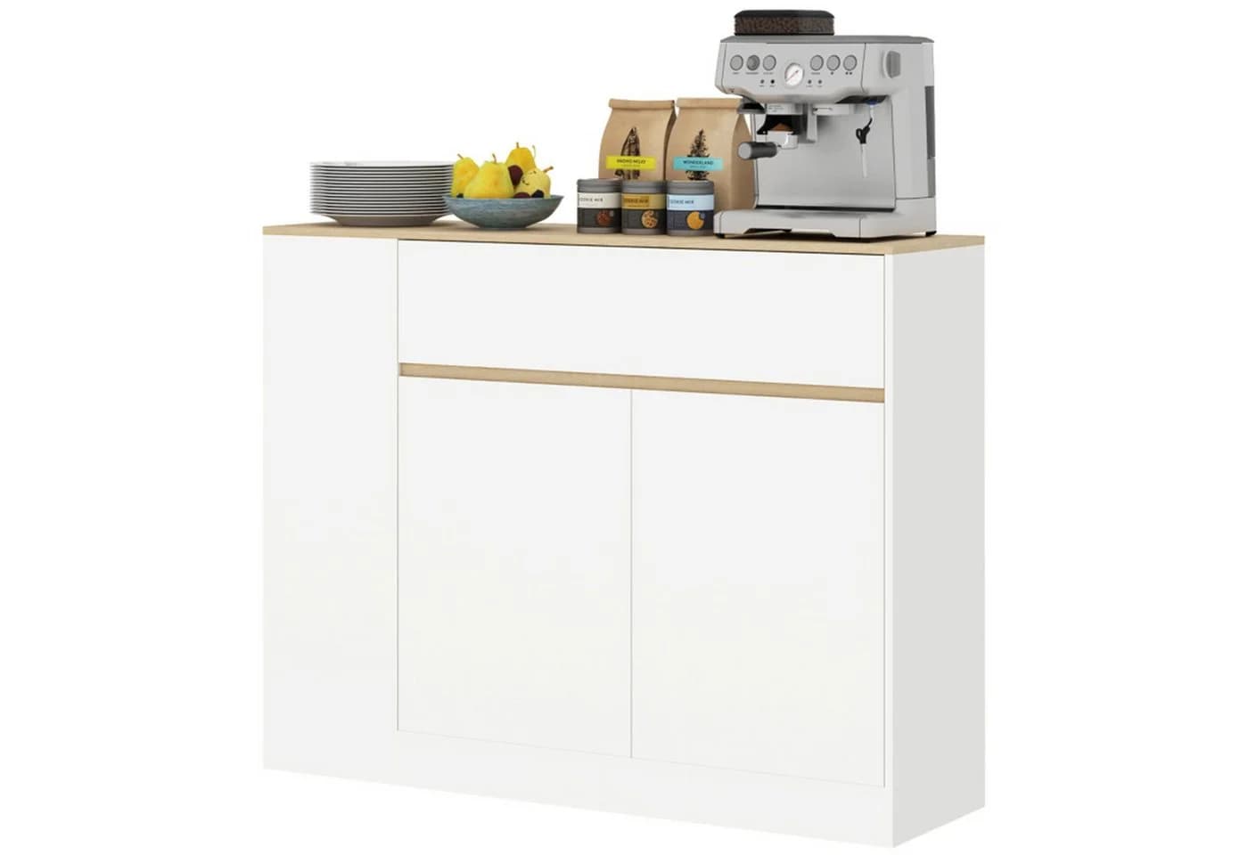 MC Star Sideboard Küchenschrank mit Schublade, verstellbare Ablage, Aufbewahrungsschrank - Bild 2