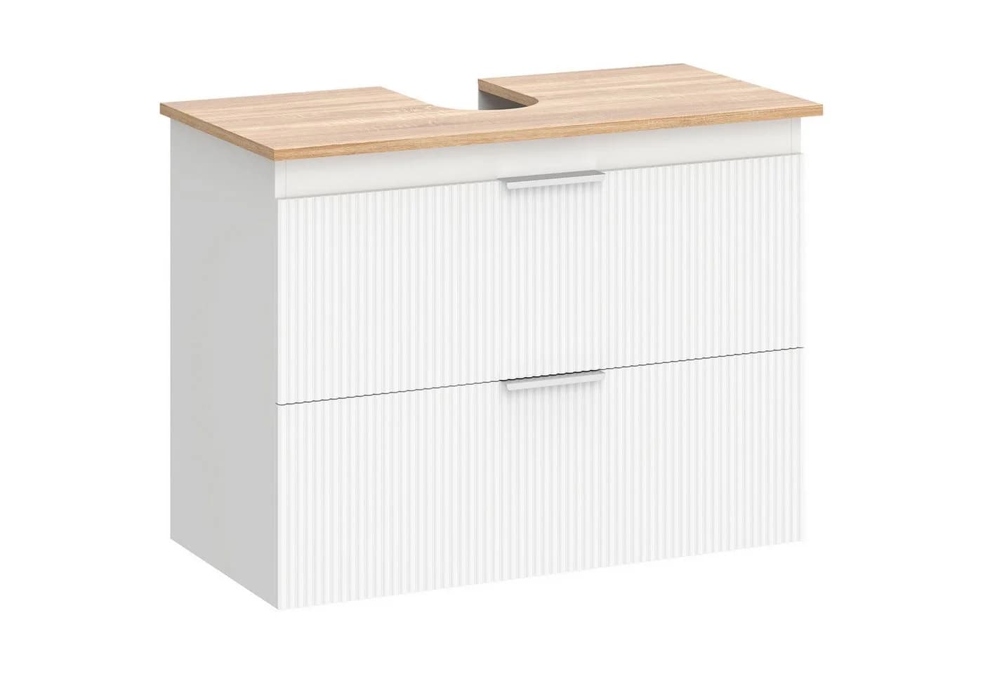 MC Star Bad-Unterschrank 80cm Weiß mit 2 Schubladen - Bild 2
