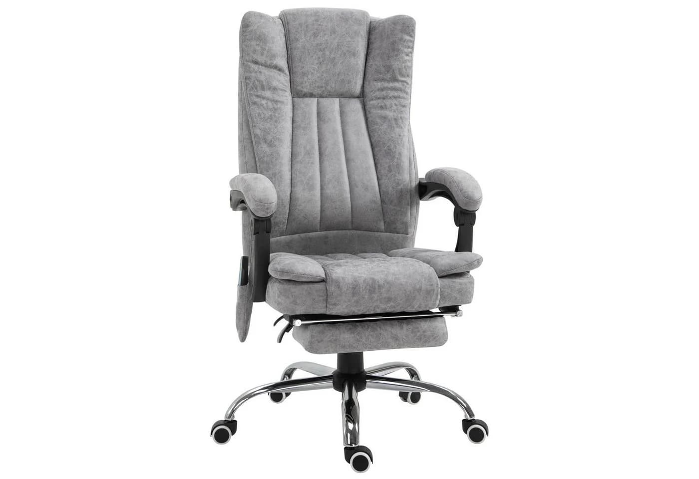 MC Star Massagesessel mit Heizfunktion und Liegefunktion Grau - Bild 2