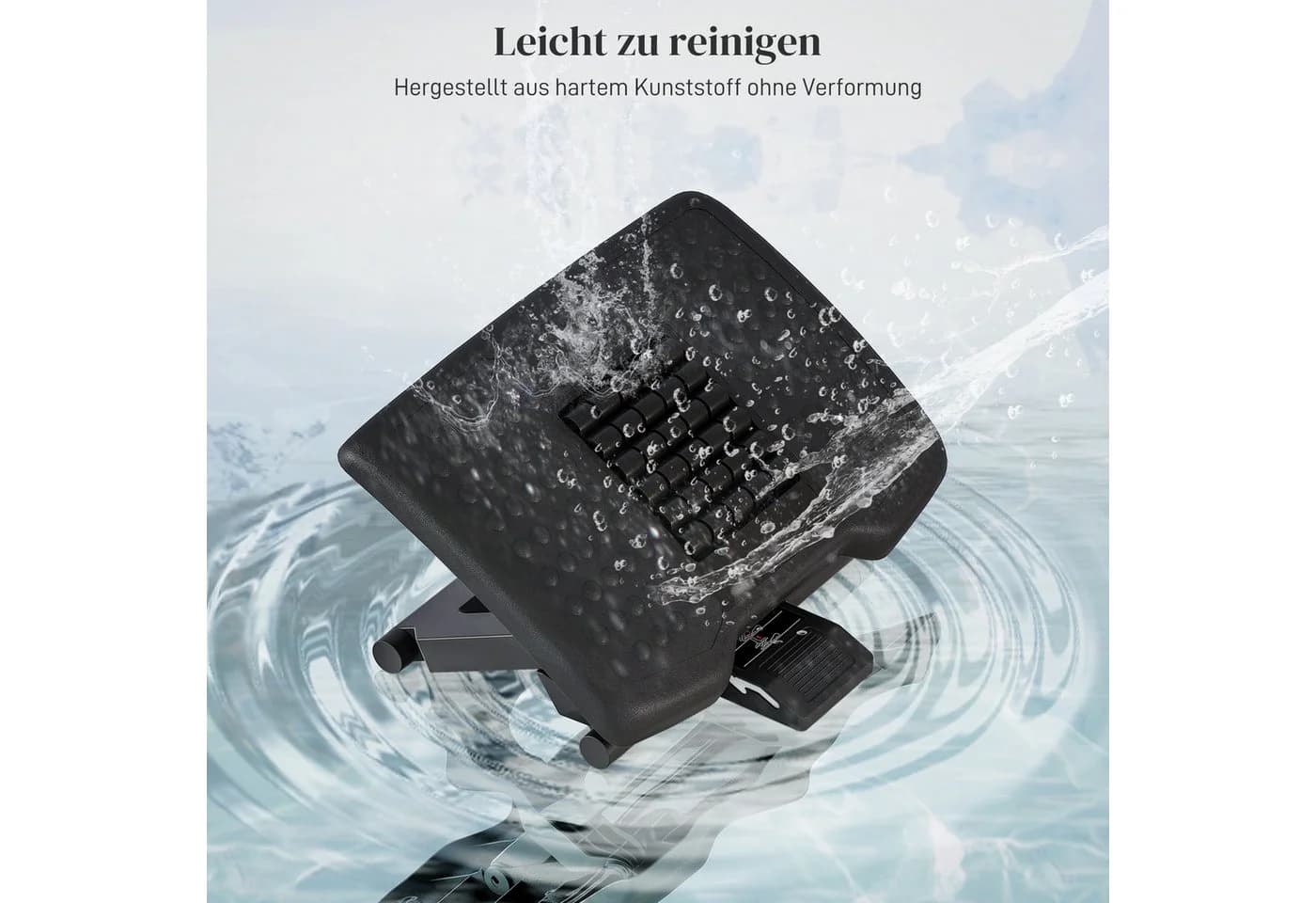 MC Star Fußstütze Höhenverstellbar Schwarz Ergonomisch - Bild 3