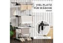MC Star Wäscheständer Turm 4 Ebenen Schwarz mit Rollen Bild 5