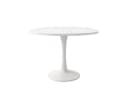 MC Star Ausziehbarer Esstisch Oval Weiß Modern Bild 4