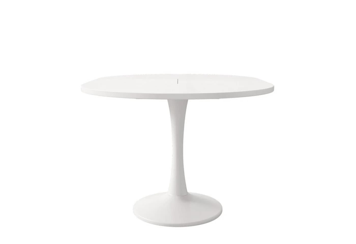 MC Star Ausziehbarer Esstisch Oval Weiß Modern - Bild 4