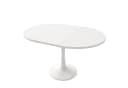 MC Star Ausziehbarer Esstisch Oval Weiß Modern Bild 5