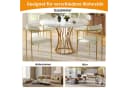 MC Star Runder Esstisch 80cm Gold MDF Marmor 4-6 Plätze Bild 3