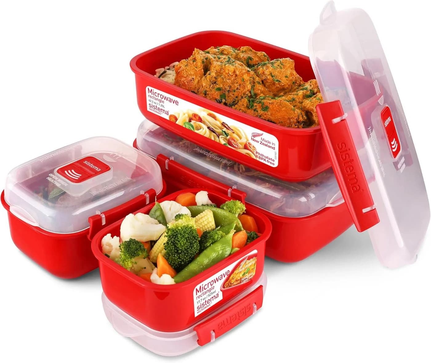 Sistema Microwave-Heat & Eat Frischhaltedosen Set 4 Stück - Bild 2