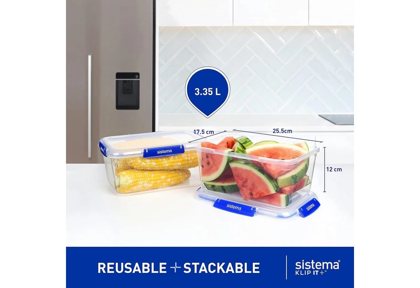 Sistema Aufbewahrungsbox 3,35L Rechteckig Transparent - Bild 3