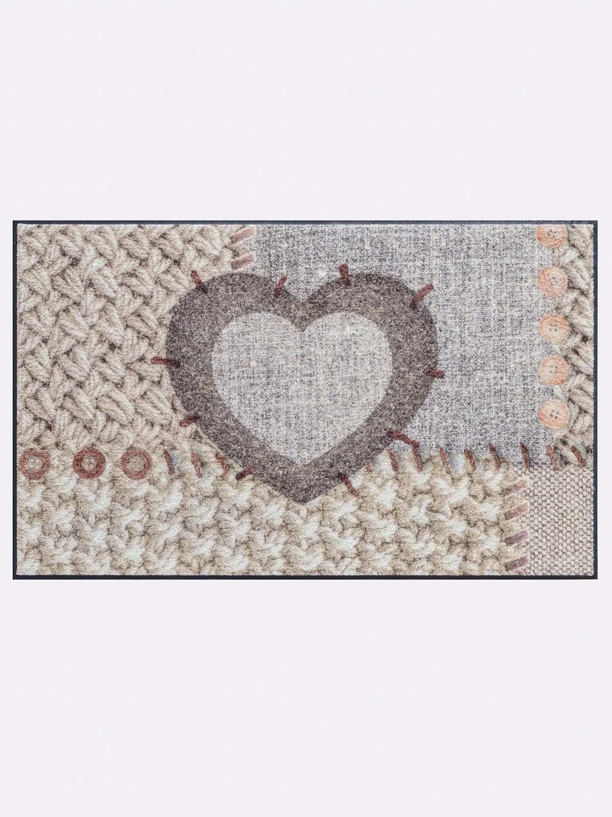 SALONLOEWE Fußmatte Gr. 1 Beige Braun Gemustert Polyamid