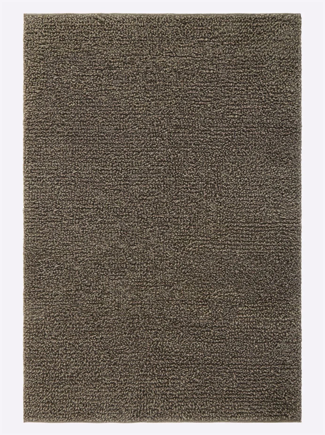 HEINE HOME Teppich Taupe 120x180 cm Wolle Uni