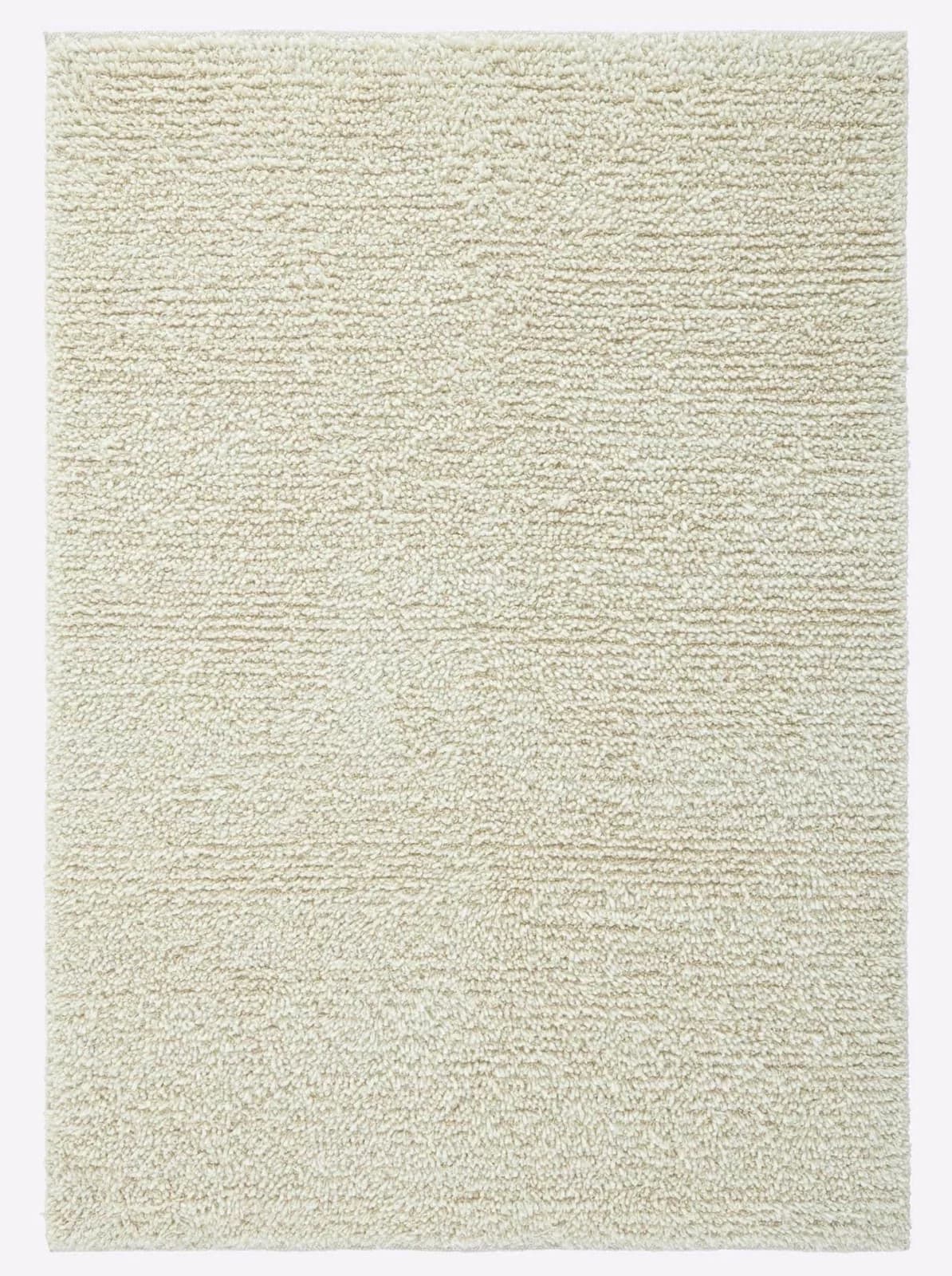 HEINE HOME Teppich Ecru Uni 60x90 cm Wolle