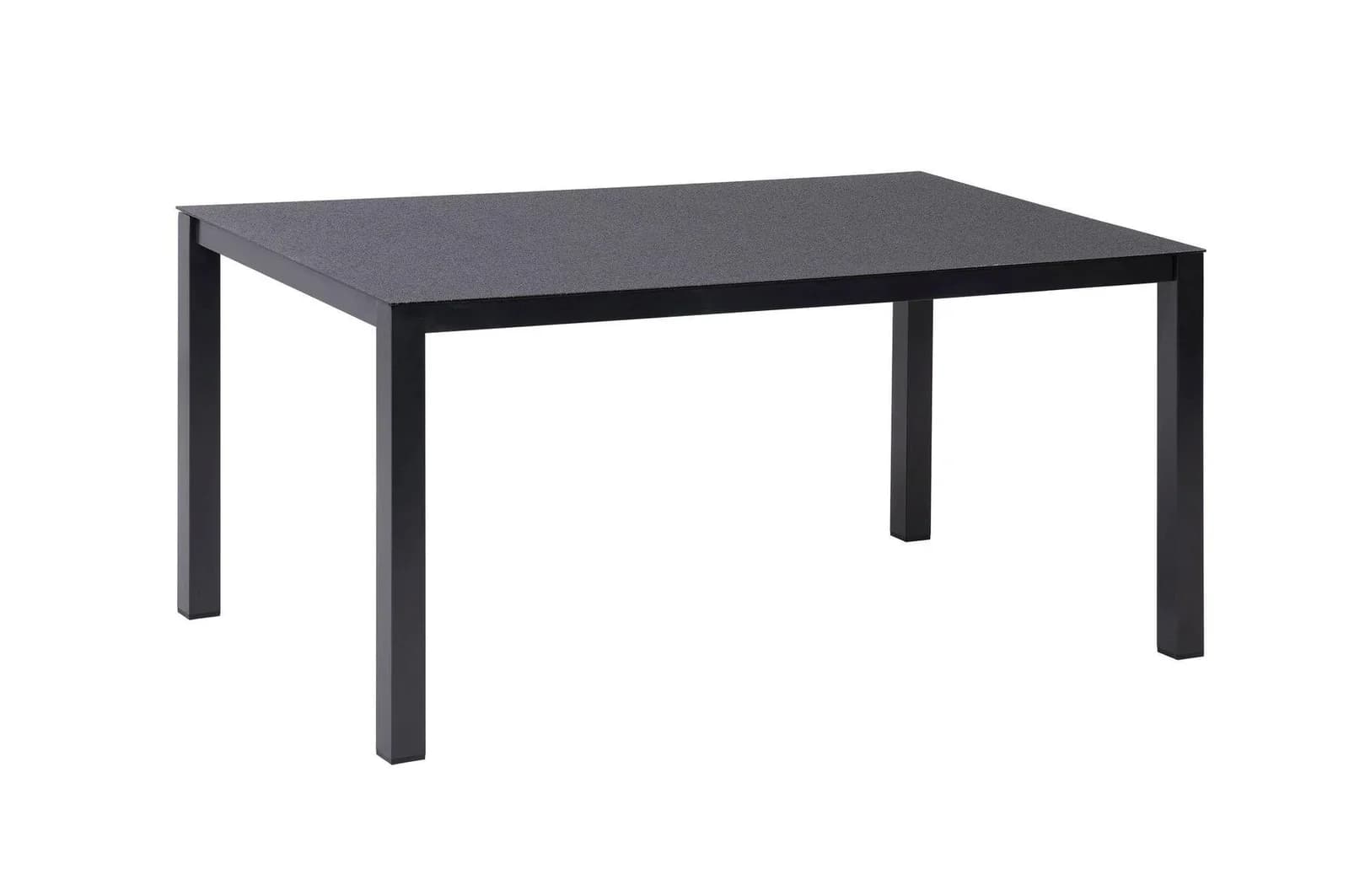 Gartentisch outdoor MESSINA Schwarz Keramikglas Aluminium