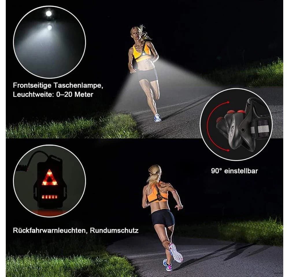 TUWENA LED Taschenlampe Lauflicht USB-C wasserdicht - Bild 5