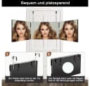 TUWENA Schminkspiegel 360° LED Beleuchtung Schwarz Bild 5