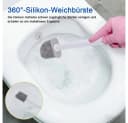 TUWENA Toilettenbürste Silikon mit Halter Bild 1