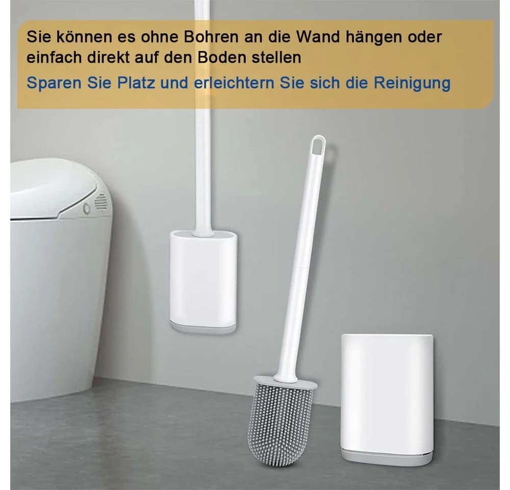 TUWENA Toilettenbürste Silikon mit Halter - Bild 3