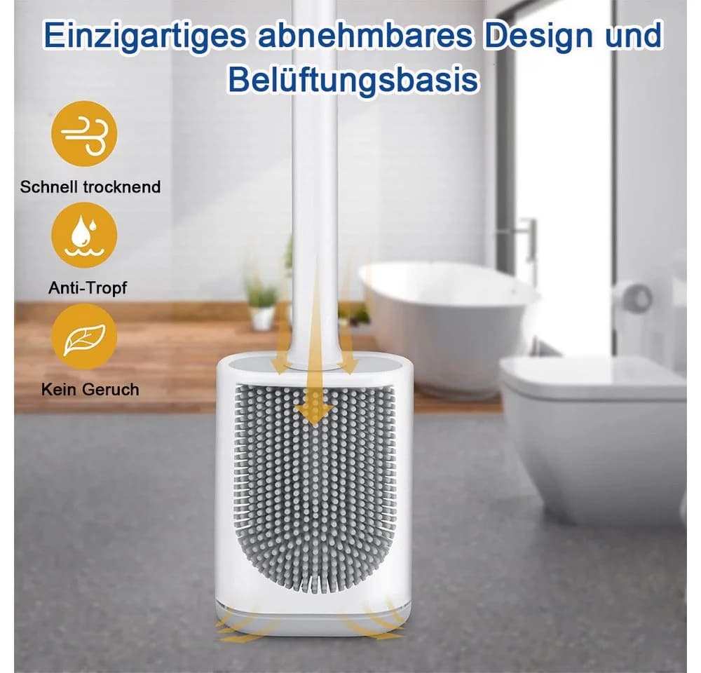 TUWENA Toilettenbürste Silikon mit Halter - Bild 4