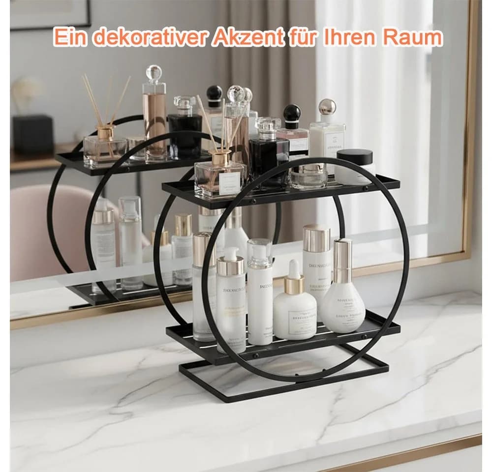 TUWENA Make-Up Organizer 2-stöckig Kosmetik-Aufbewahrungskorb - Bild 5