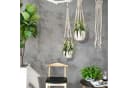 TUWENA Blumenampel 2-teiliges Pflanzenregal mit 4 Haken, gewebter Hängekorb Bild 4