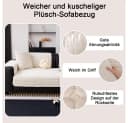 TUWENA Plüsch Sofabezug Waschbar Rutschfest Bild 1