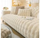 TUWENA Sofabezug Weicher Plüsch Bezug Rutschfest Bild 2