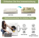 TUWENA Sofabezug Weicher Plüsch-Sofabezug rutschfest Bild 4