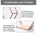 TUWENA Wandregal 3er-Set Schwarz/Gold Metall & Holz Bild 3