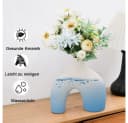 TUWENA Dekovase 2 Stück Keramik Vase Weiß Boho-Stil Bild 3