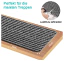TUWENA Stufenmatte 15 Stück Teppich-Treppenstufen Grau Bild 1