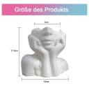 TUWENA Dekovase Keramikvase mit Gesicht Weiß Modern Bild 1