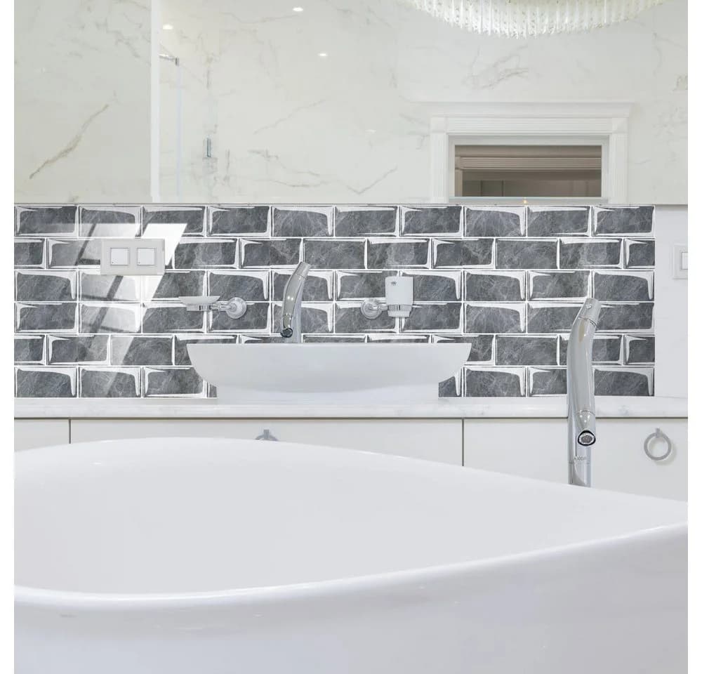 TUWENA Fliesenaufkleber Mosaik 32 St. Transparent Selbstklebend - Bild 4