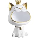TUWENA Dekoschale Katze Skulptur Aufbewahrungsbox Weiß Bild 2